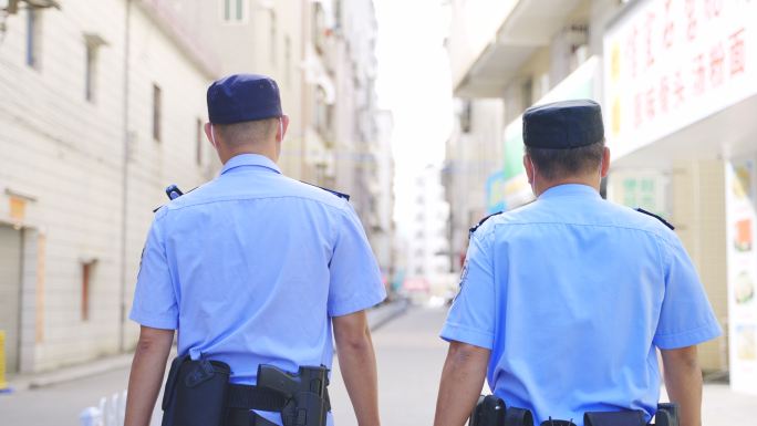 警察 公安 警察形象 脚步 警察背影