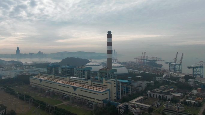 港口天然气发电厂火电厂工业烟囱污染环境