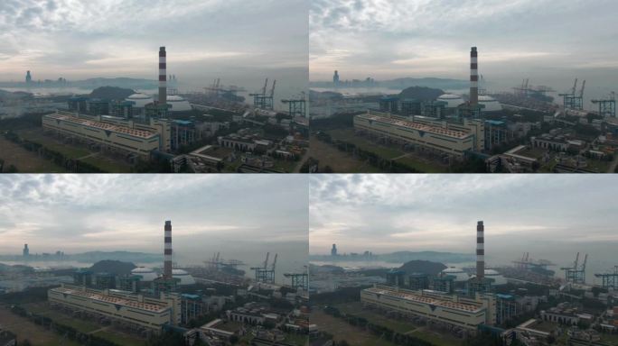 港口天然气发电厂火电厂工业烟囱污染环境