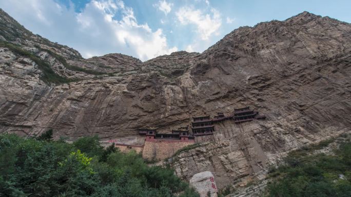 山西大同浑源北岳恒山悬空寺延时