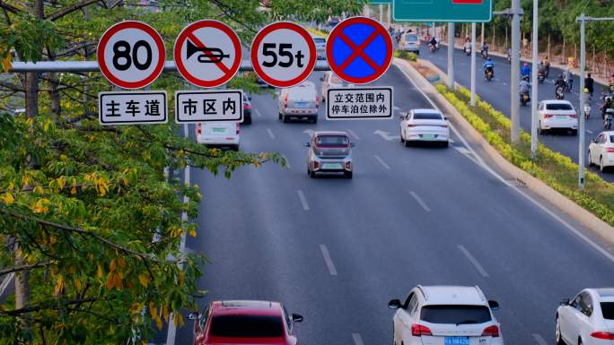 城市道路 违章监控摄像头 汽车交通路况