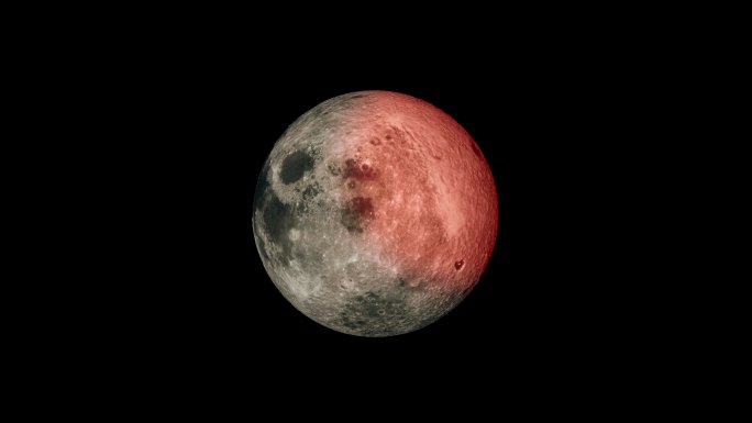 月食血月红月亮