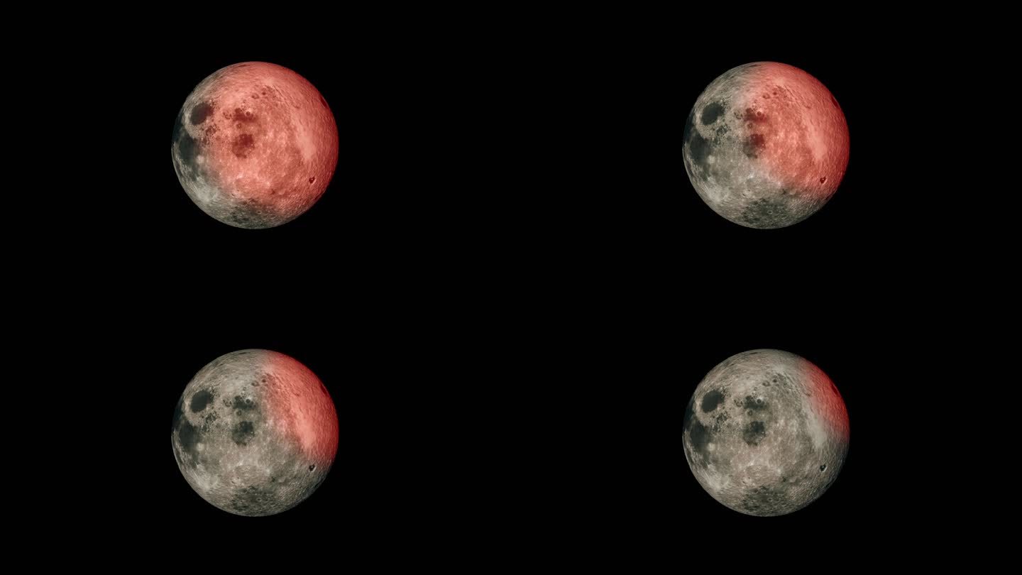月食血月红月亮