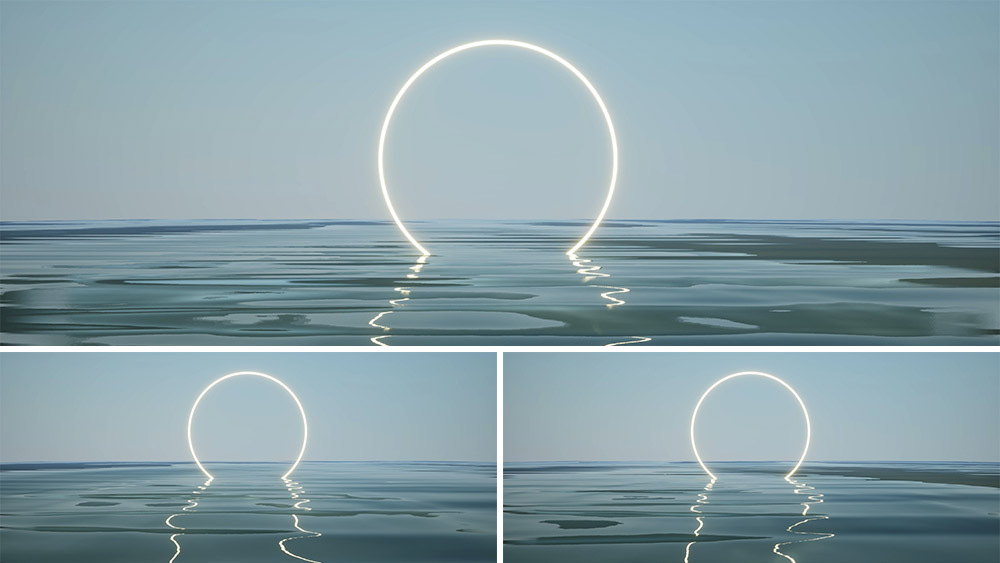 【4K时尚空间】月亮门中式概念 虚幻艺术