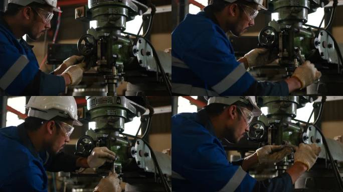 工厂金属工人生产车间工人自动化机械制造业