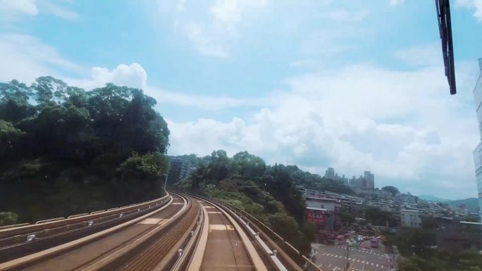 台湾台北轻轨第一视角