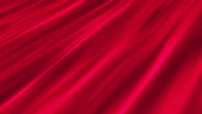 4K红绸飘舞红布背景无缝循环