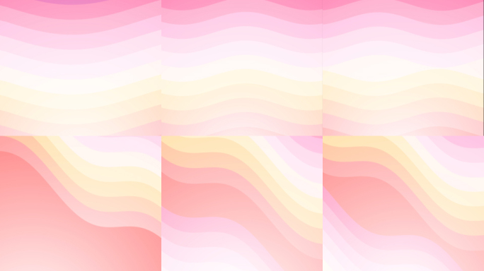 6款温馨色调波浪4k循环背景