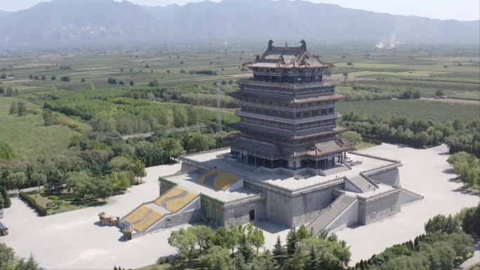 山西运城永济鹳雀楼航拍合集
