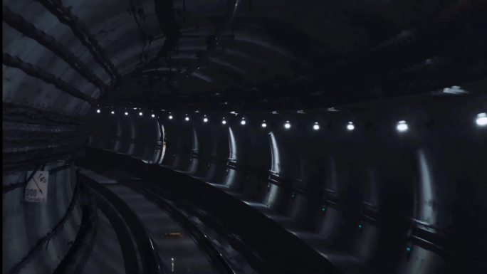 4K 深圳14号线地铁穿梭隧道第一视角