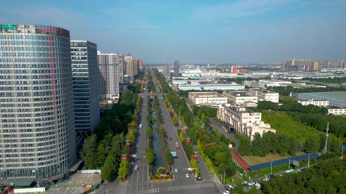 航拍成都：郫都商务居住区与高新西区工业区