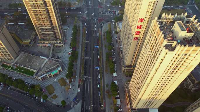 城市建筑群航拍