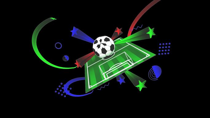 3D世界杯——足球博彩图像抽象图形