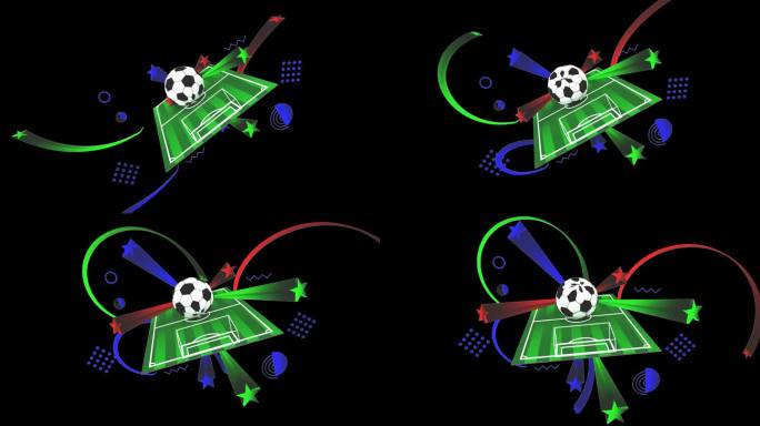 3D世界杯——足球博彩图像抽象图形