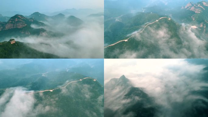 4K长城云海风景