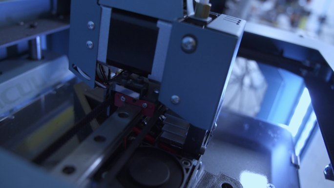 3D打印特写3D打印技术展会展台工作机械