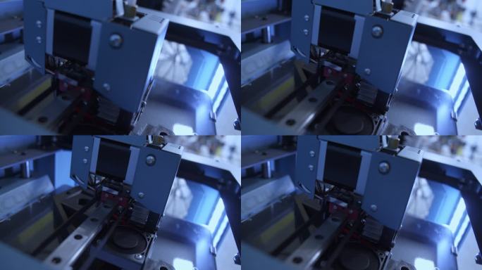 3D打印特写3D打印技术展会展台工作机械