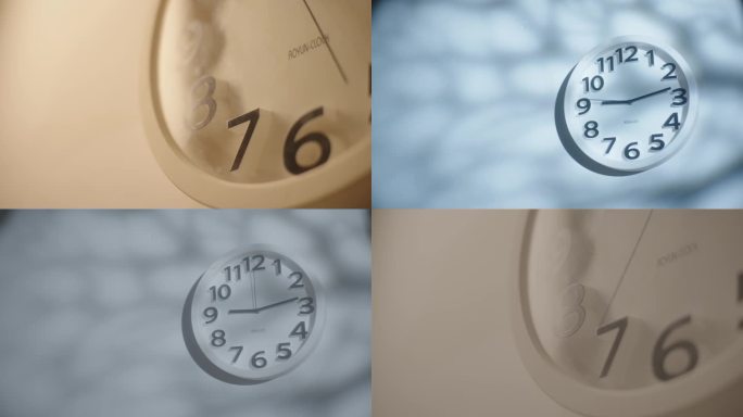 时间意境设计师时钟加班表钟表走动指针光影