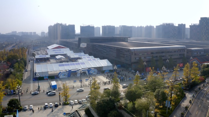 2022中国贵州酒博会航拍空镜
