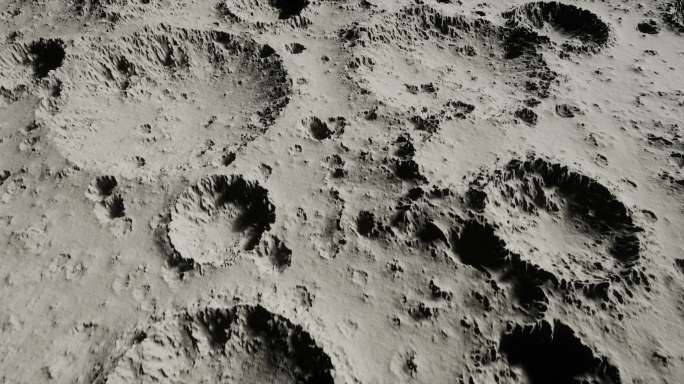 4k月球表面陨石坑③