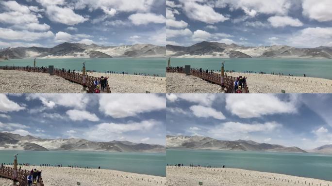 新疆白沙湖第一视角全景