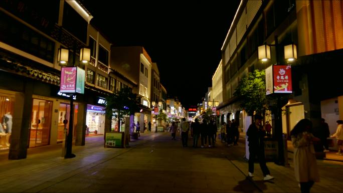 苏州观前街夜景