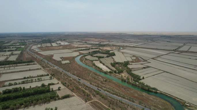 新疆生产建设兵团农垦田地航拍