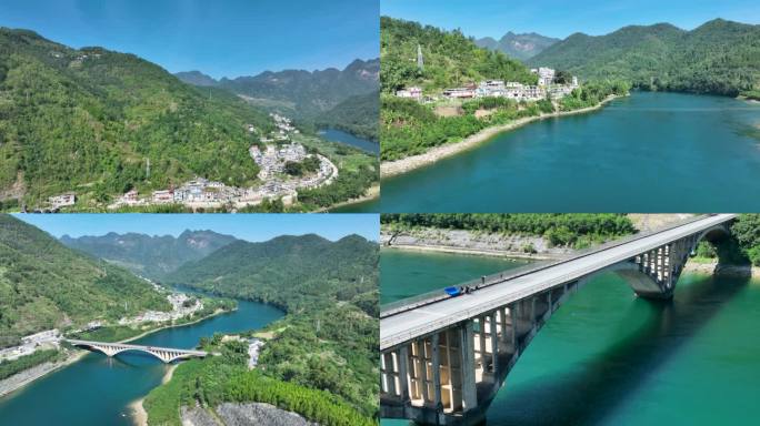 4K航拍南盘江大桥风光