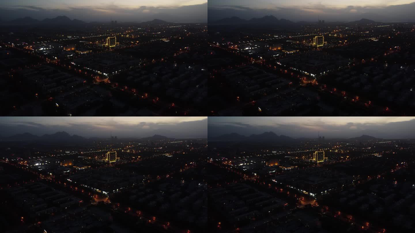 新疆图木舒克市夜景