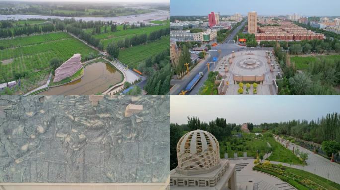 中国新疆若羌县楼兰文化园楼兰美女雕像