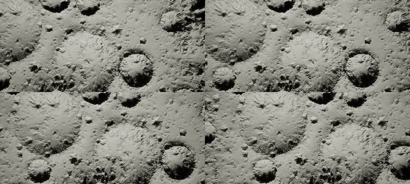 4k月球表面陨石坑②