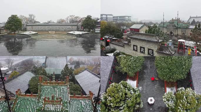 花戏楼雪景