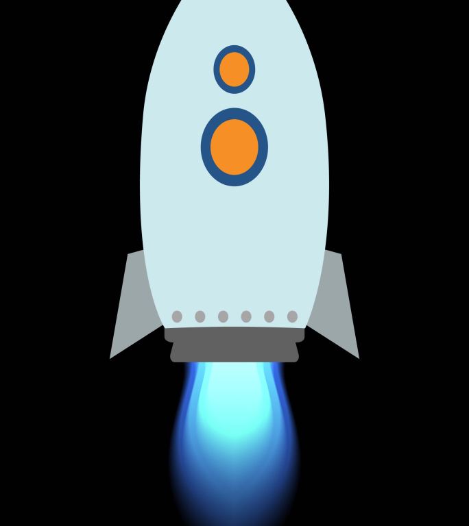 火箭MG动画-带通道无限循环