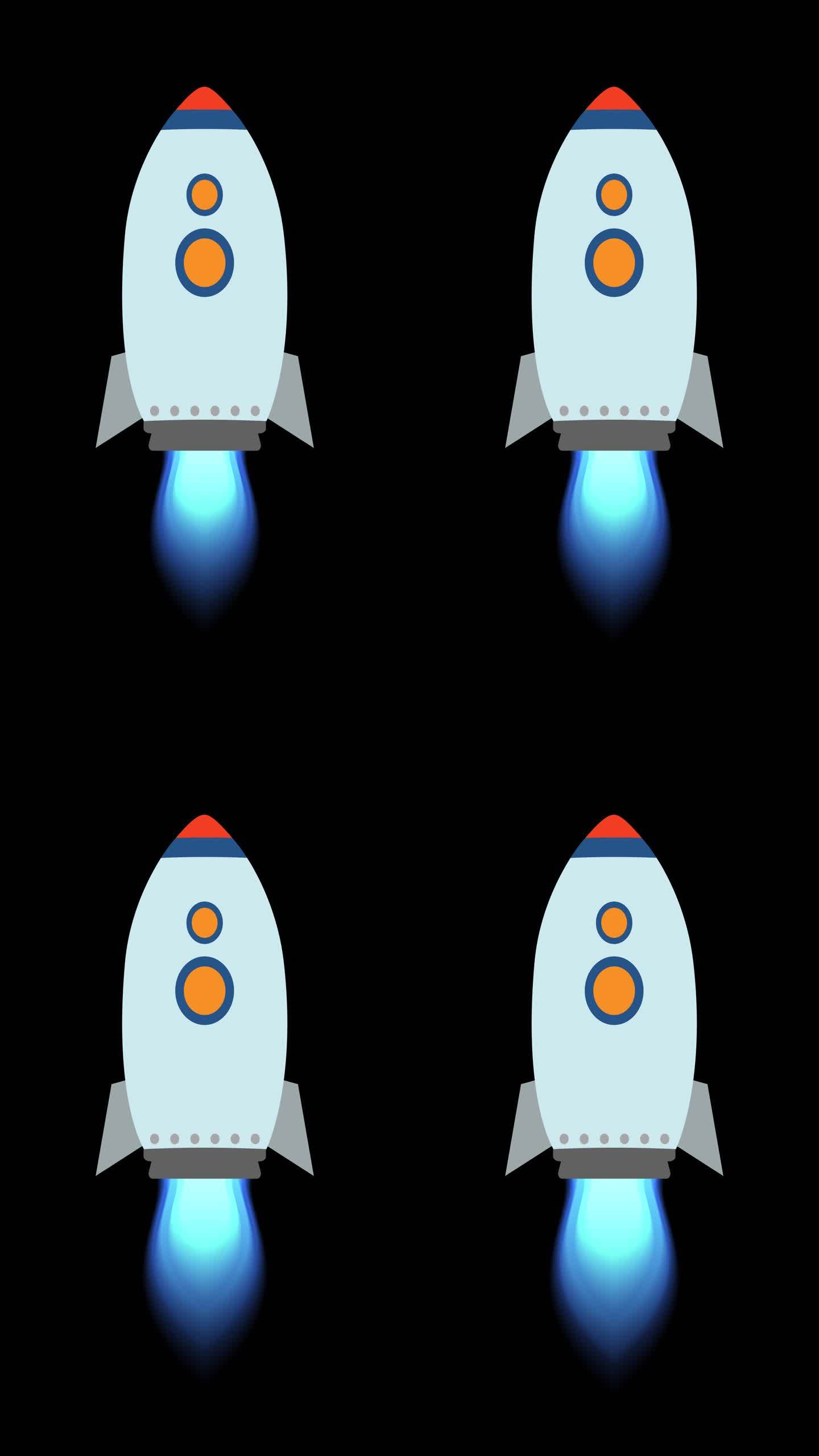 火箭MG动画-带通道无限循环