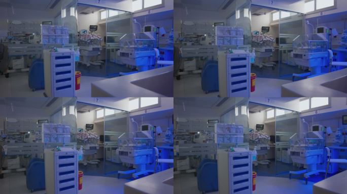 紫外线照射早产儿医院病房