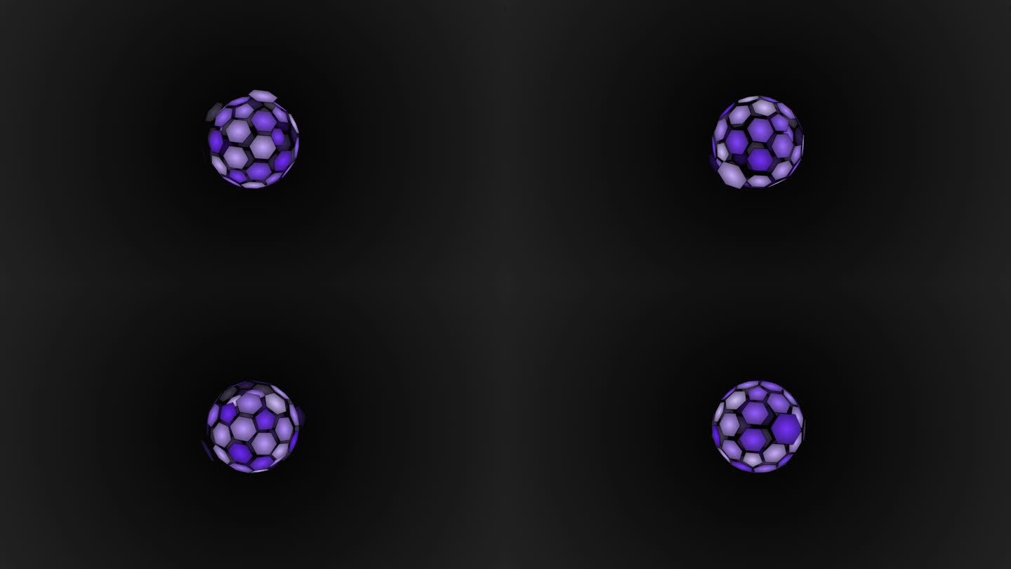 紫色旋转光球