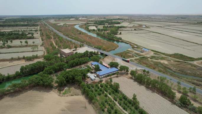 新疆生产建设兵团农垦田地航拍