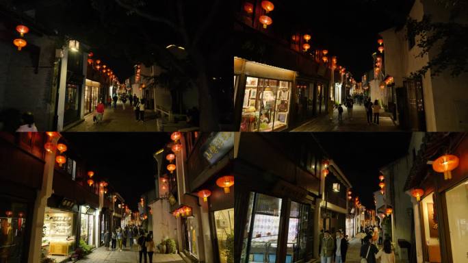 苏州山塘街夜景