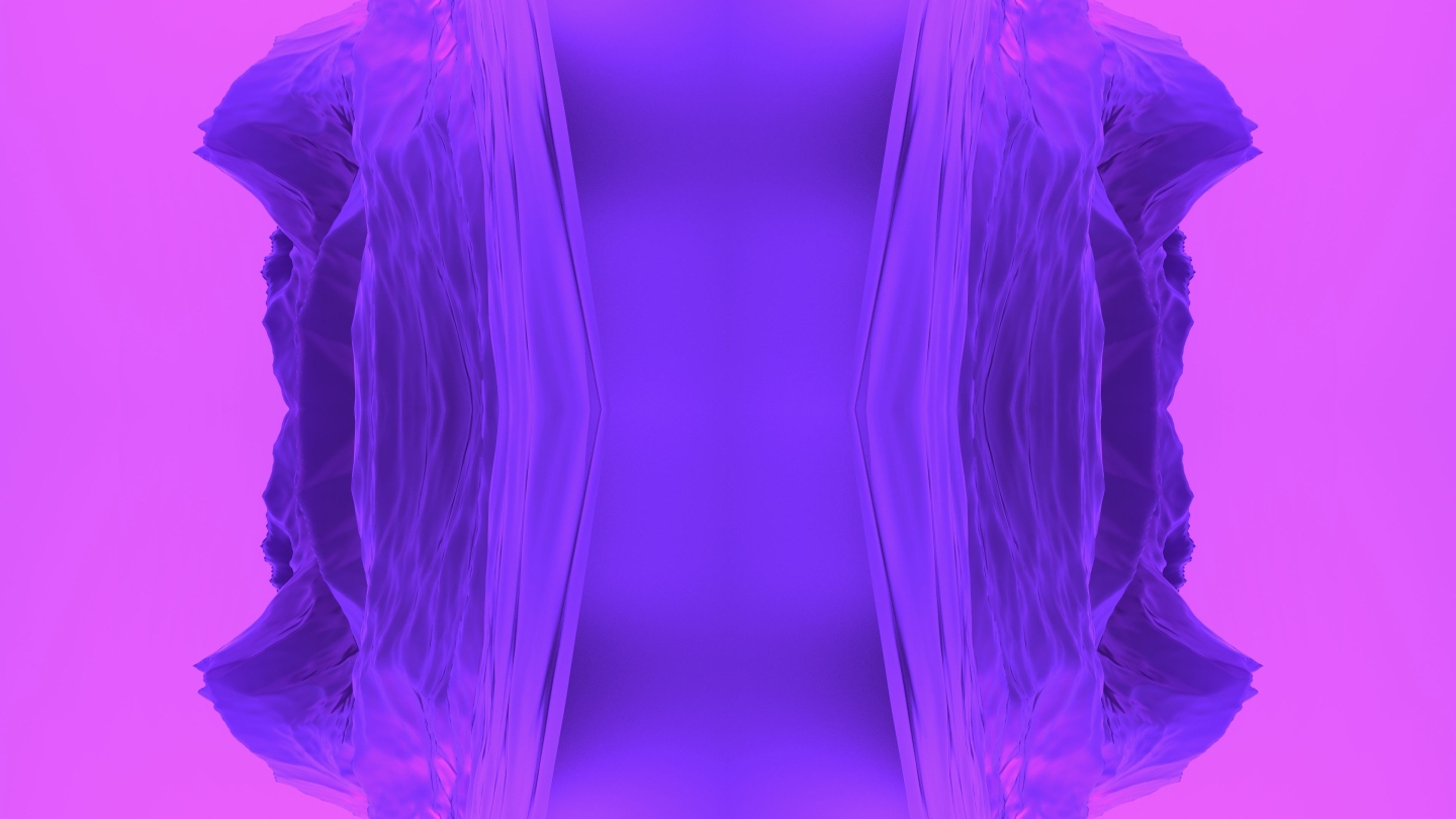 【4K时尚背景】蓝紫幻影流动艺术抽象空间