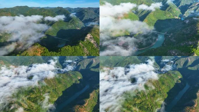 山区日出云海震撼航拍大山里的美景12