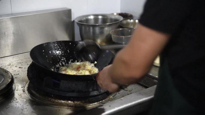 【原创】美食小吃 炒饭独家制作过程