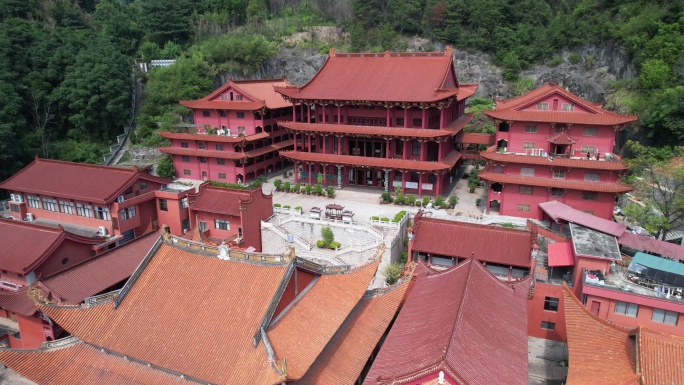 福建福安甘棠种德禅寺航拍