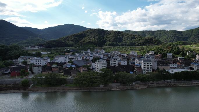 福建福安长汀村航拍