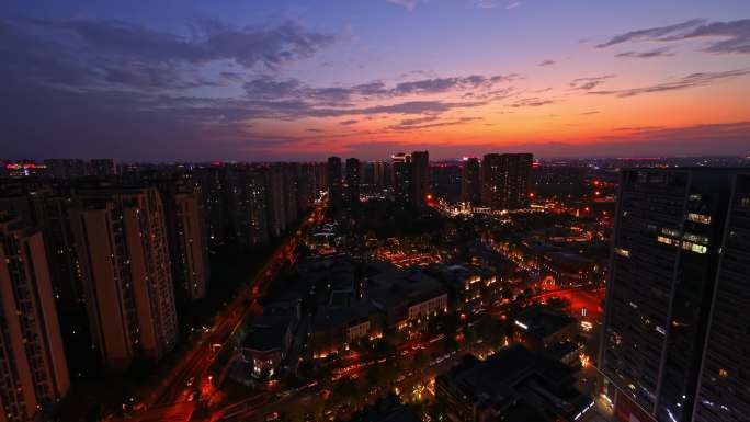 成都夜景延时 夜晚