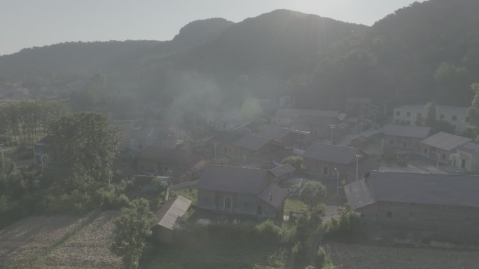 农村村庄航拍风景空镜（3）