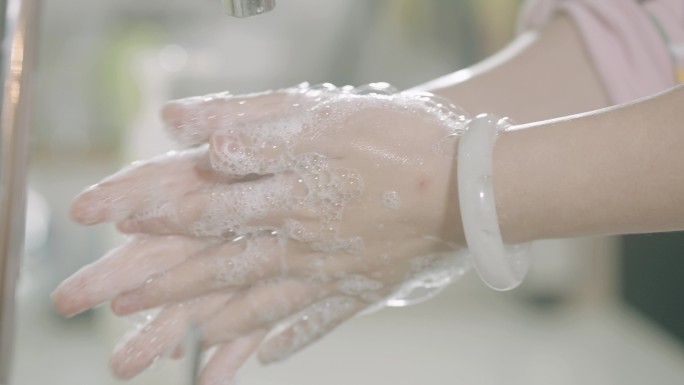 洗手洗手泡泡干净