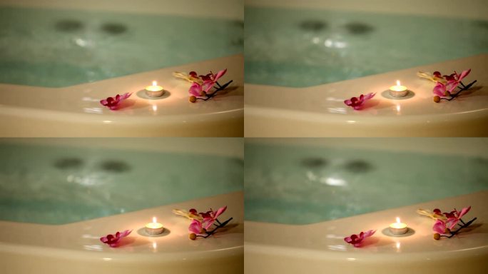 热浴缸（HD）浪漫浴缸烛光
