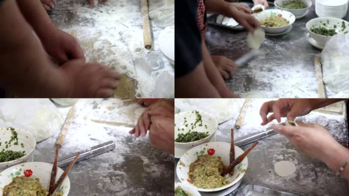 【原创】美食小吃锅贴制作过程（上）