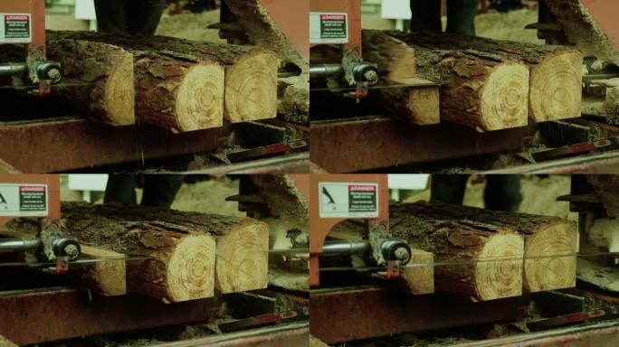 木材锯末工作锯材木材木材木工库存视频