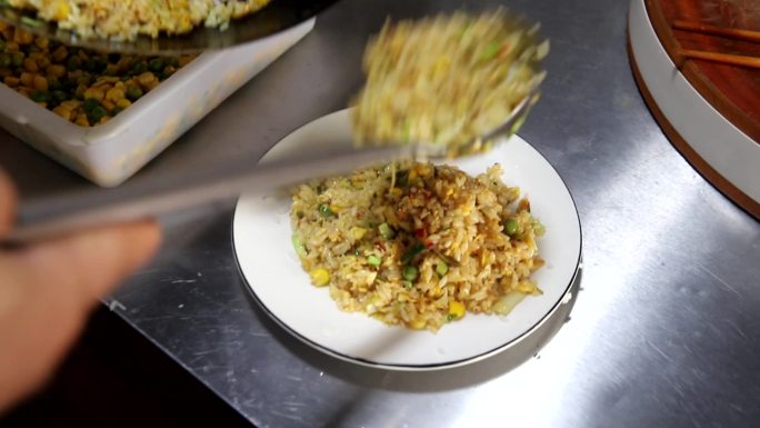 【原创】美食小吃 炒饭独家炒制过程